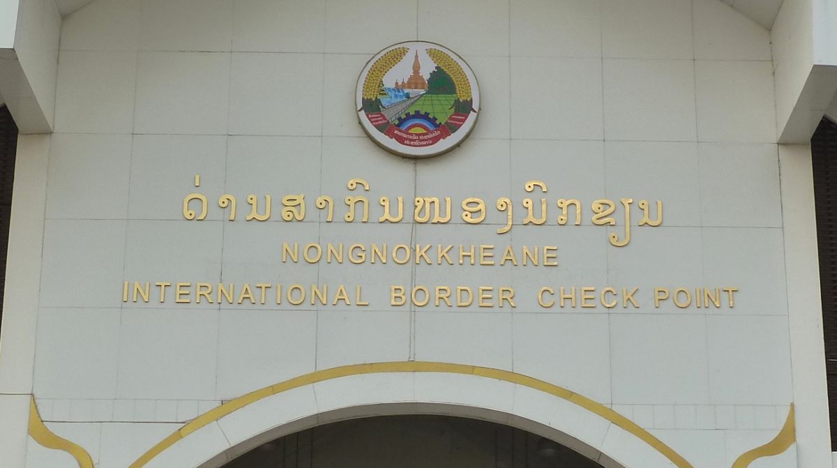 Grenzübergang in Kambodscha.