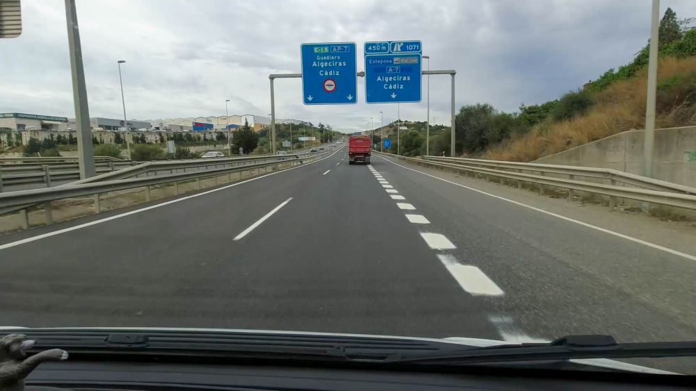 Spanische Autobahn.