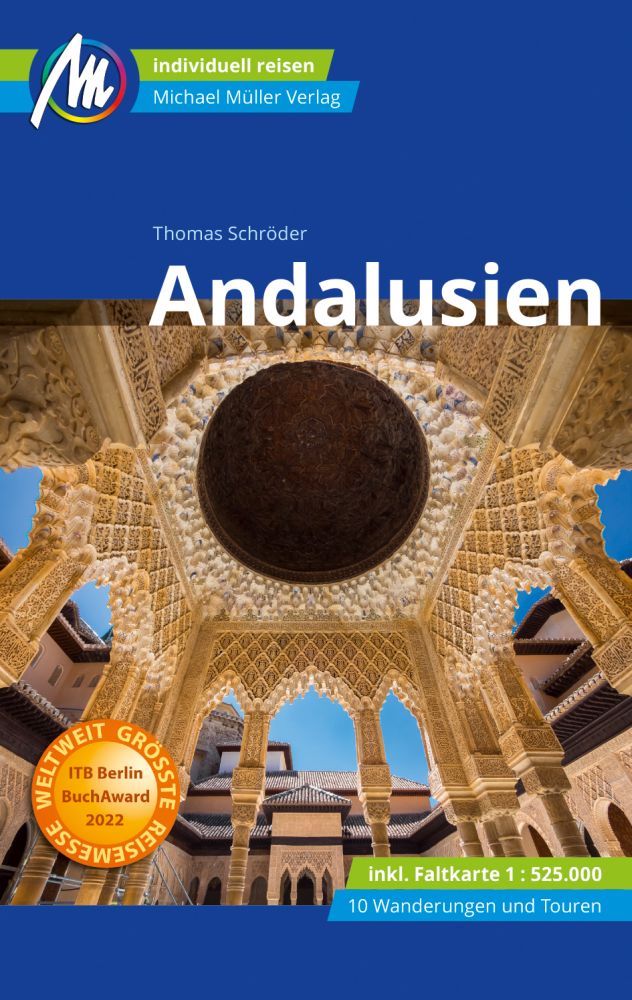 Cover vom Andalusien Reiseführer mit maurischer Kuppeldecke.